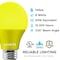 Luxrite A19 LED Light Bulbs 8W (60W Equivalent) Yellow Colored Bulbs Non-Dimmable E26 Base 6-Pack LR21490-6PK - alternate 7